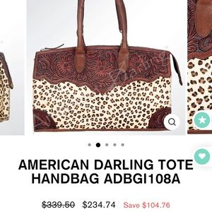 American darling leather bag